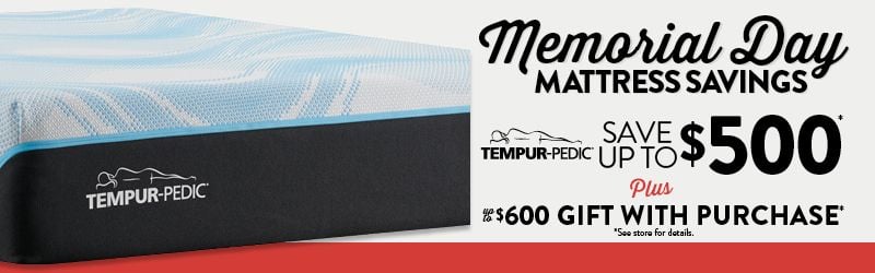Tempur-Pedic Mattress - Save Up To $500 On Tempur This Memorial Day Savings